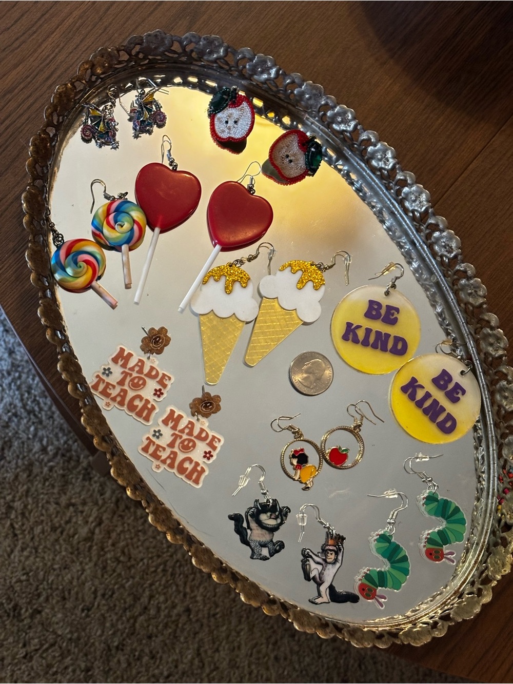 Teacher Earrings 🍎